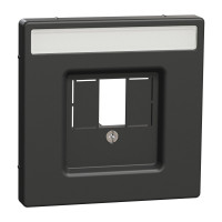Центральна плата до TAE/Audio/USB з полем для надпису, Антрацит, пластик, D-Life Merten MTN4250-6034