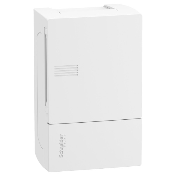 Щит MINI PRAGMA 1ряд/4 модуля, навісний, білі дверцята Schneider Electric MIP12104