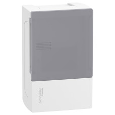 Щит MINI PRAGMA 1ряд/4 модуля, навісний, димчасті дверцята Schneider Electric MIP12104T
