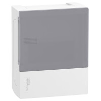 Щит MINI PRAGMA 1ряд/6 модулів, навісний, димчасті дверцята Schneider Electric MIP12106T