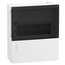 Щит MINI PRAGMA 1ряд/8 модулів, навісний, прозорі дверцята Schneider Electric MIP12108S