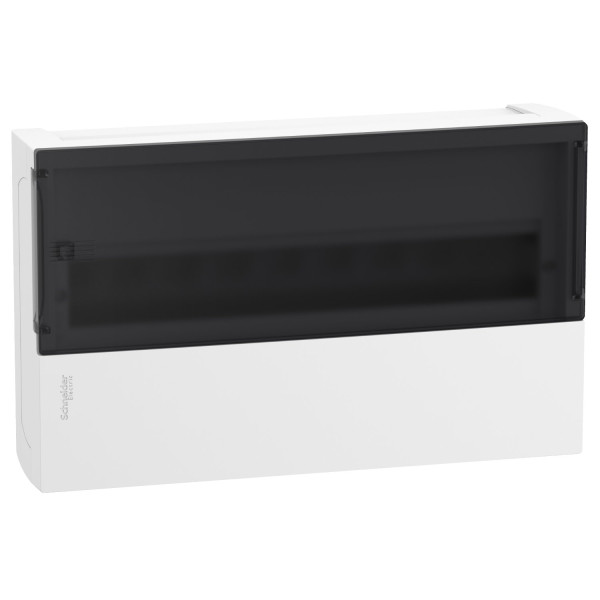 Щит MINI PRAGMA 1ряд/18 модулів, навісний, прозорі дверцята Schneider Electric MIP12118S