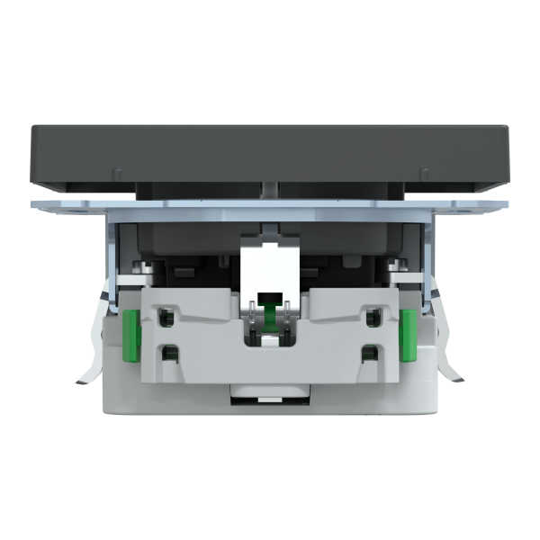 Розетка силова 2К+З, 16А, з USB 2.4A, тип А+А, гвинт.затиск, шторки, Антрацит, пластик, D-Life Merten MTN2366-6034