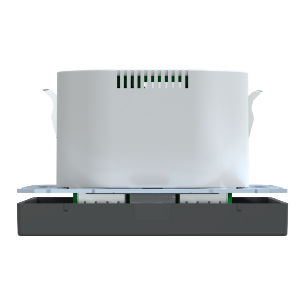 Розетка силова 2К+З, 16А, з USB 2.4A, тип А+А, гвинт.затиск, шторки, Антрацит, пластик, D-Life Merten MTN2366-6034