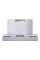Розетка силова 2К+З, 16А, з USB 2.4A, тип А+А, гвинт.затиск, шторки, Нержавіюча сталь, пластик, D-Life Merten MTN2366-6036