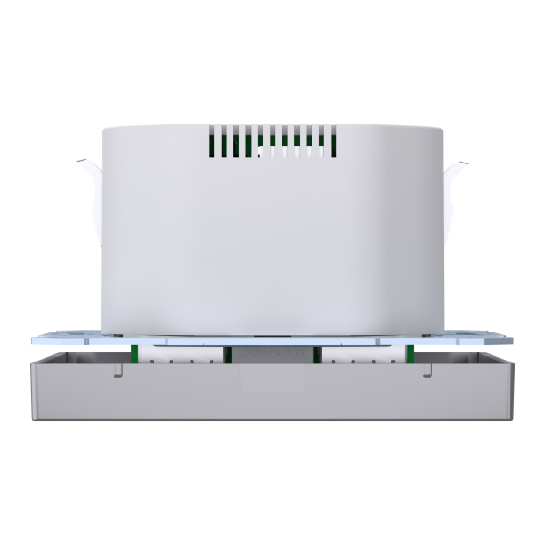 Розетка силова 2К+З, 16А, з USB 2.4A, тип А+А, гвинт.затиск, шторки, Нержавіюча сталь, пластик, D-Life Merten MTN2366-6036