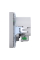 Розетка силова 2К+З, 16А, з USB 3A, тип А+C, гвинт.затиск, шторки, Нержавіюча сталь, пластик, D-Life Merten MTN2367-6036