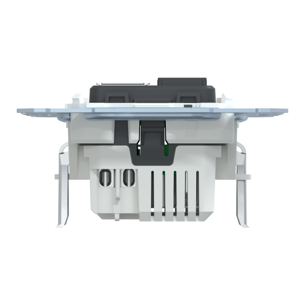 Механізм зарядного пристрою USB, тип А+C, 2.4 мА, USB 2.0, Merten MTN4366-0110