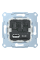 Механізм зарядного пристрою USB, тип А+C, 2.4 мА, USB 2.0, Merten MTN4366-0110