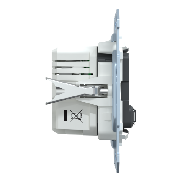 Механізм зарядного пристрою USB, тип А+C, 2.4 мА, USB 2.0, Merten MTN4366-0110