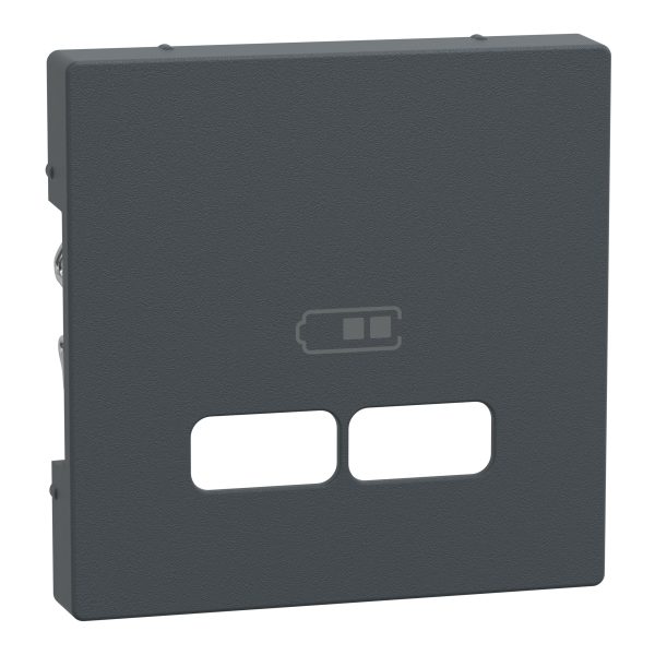 Центральна плата до механізма зарядного пристрою USB, Антрацит матовий, System-M Merten MTN4367-0414