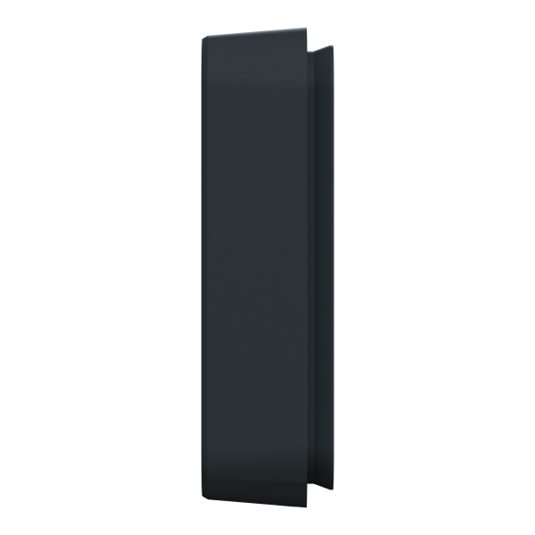 Рамка тримісна горизонтальна, IP55, чорна, Mureva Styl MUR34109