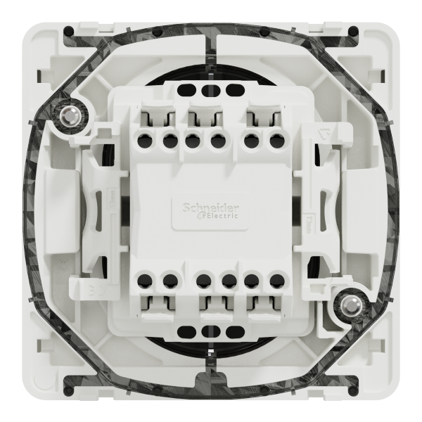 Двоклавішний перемикач, IP55, сх.6+6, поверх. монтаж, білий, Mureva Styl MUR39022