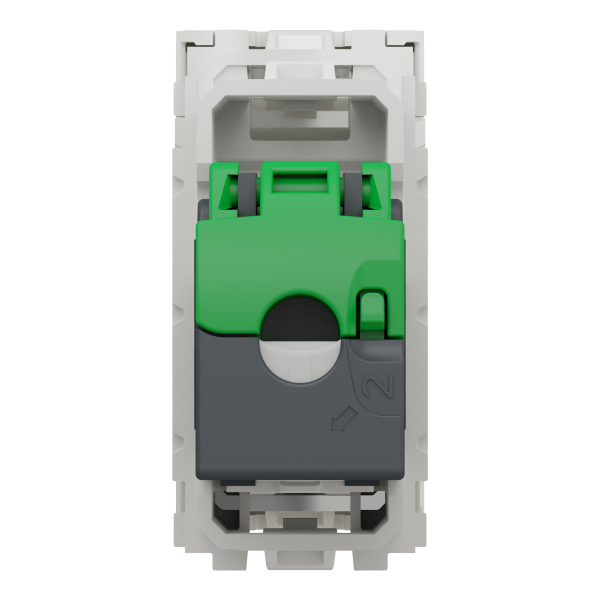 Розетка комп'ютерна RJ45, одинарна, кат.5e UTP, 1 модуль, білий, Unica NEW NU341018