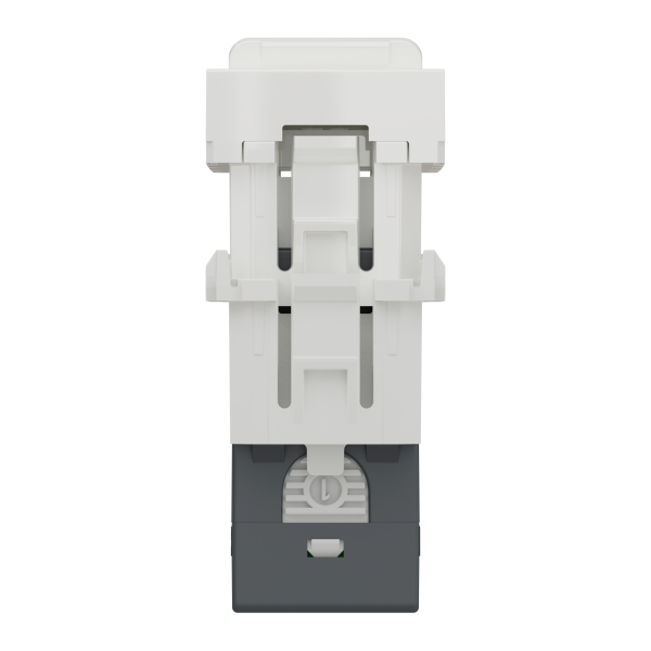 Розетка комп'ютерна RJ45, одинарна, кат.5e UTP, 1 модуль, білий, Unica NEW NU341018