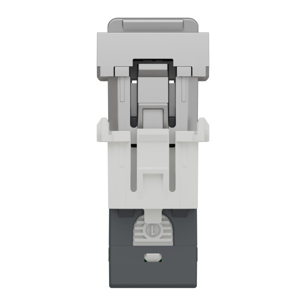 Розетка комп'ютерна RJ45, одинарна, кат.5e UTP, 1 модуль, алюміній, Unica NEW NU341030