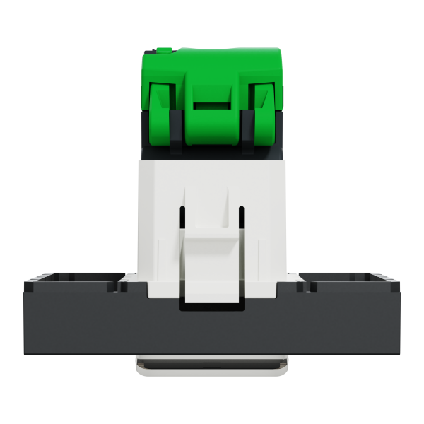 Розетка комп'ютерна RJ45, одинарна, кат.5e UTP, 2 модуля, антрацит, Unica NEW NU341154