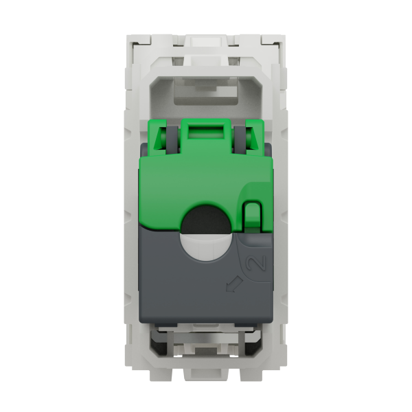Розетка комп'ютерна RJ45, одинарна, кат.5e STP, 1 модуль, білий, Unica NEW NU341218