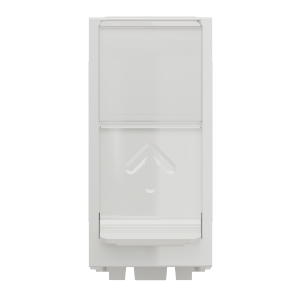 Розетка комп'ютерна RJ45, одинарна, кат.5e STP, 1 модуль, білий, Unica NEW NU341218
