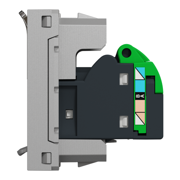 Розетка комп'ютерна RJ45, одинарна, кат.6 STP, 1 модуль, алюміній, Unica NEW NU341630