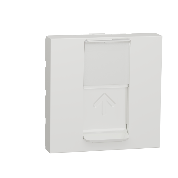 Розетка комп'ютерна RJ45, одинарна, кат.6 STP, 2 модуля, білий, Unica NEW NU341718