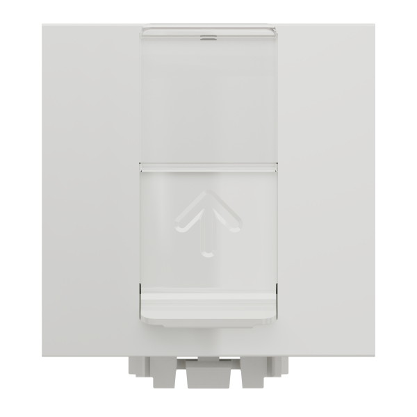 Розетка комп'ютерна RJ45, одинарна, кат.6 STP, 2 модуля, білий, Unica NEW NU341718