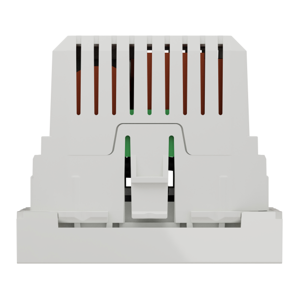 Розетка USB 2.0 зарядна подвійна 2.1А, 2 модуля, білий, Unica NEW NU341818
