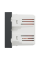 Розетка USB 2.0 зарядна подвійна 2.1А, 2 модуля, антрацит, Unica NEW NU341854
