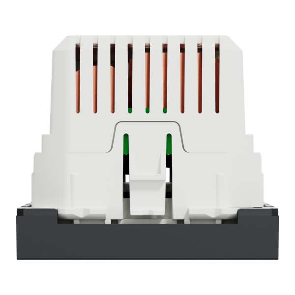 Розетка USB 2.0 зарядна подвійна 2.1А, 2 модуля, антрацит, Unica NEW NU341854