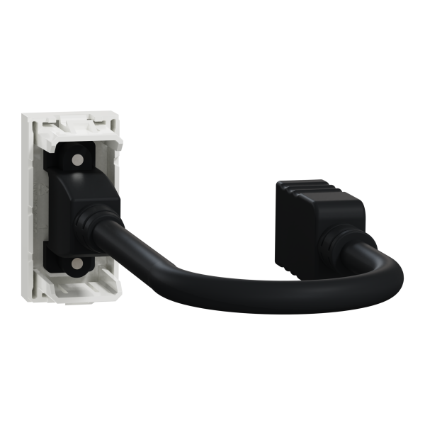 Розетка HDMI, 1 модуль, білий, Unica NEW NU343018