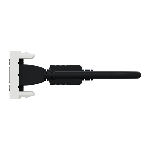 Розетка HDMI, 1 модуль, білий, Unica NEW NU343018