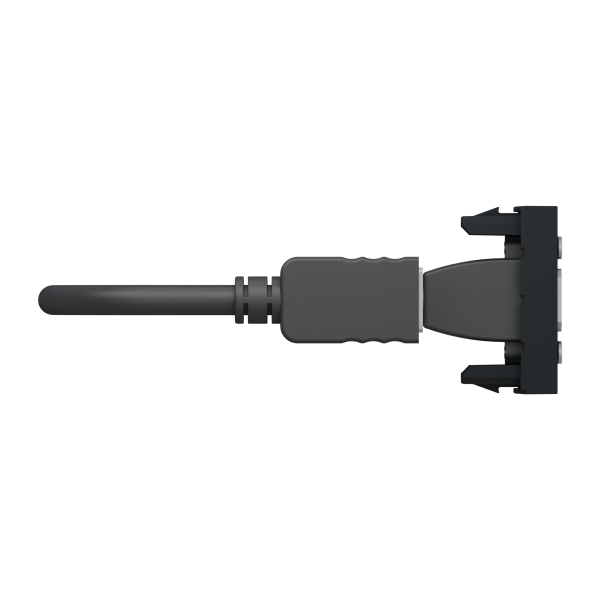 Розетка HDMI, 1 модуль, антрацит, Unica NEW NU343054