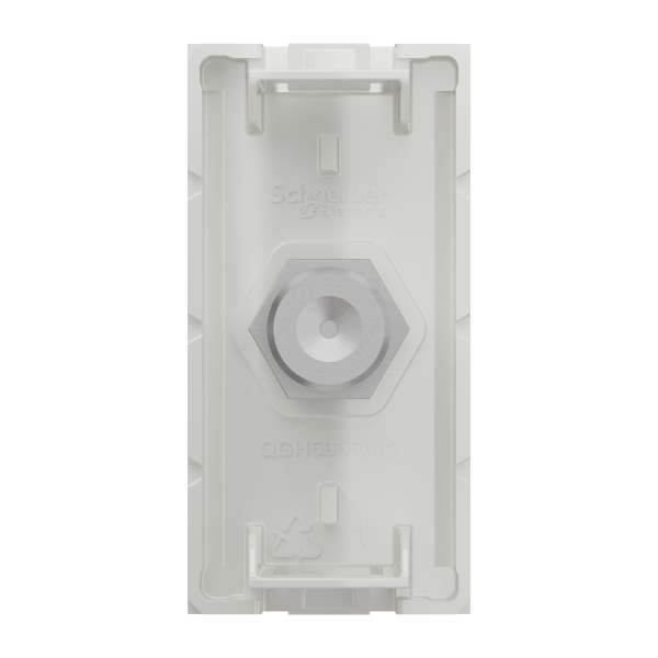 Розетка Coaxial F-type, 1 модуль біл, NU346818