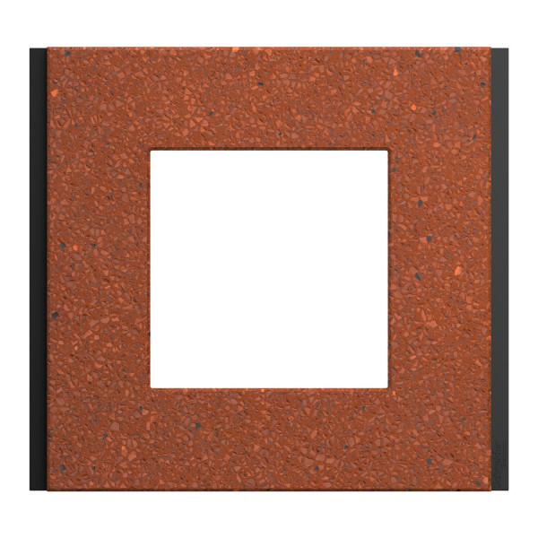 Рамка 1-постова Unica Deco Material, теракотовий