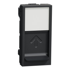 Центральна плата RJ45Keystone/Systimax 1 модуль, Антрацит, NU946054