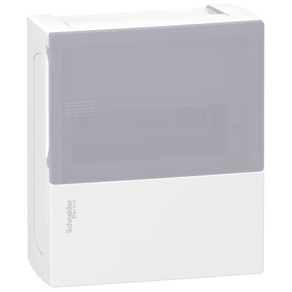 Щит MINI PRAGMA 1ряд/8 модулів, навісний, димчасті дверцята Schneider Electric MIP12108T