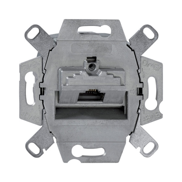 Розетка комп'ютерна RJ45, кат 6а ISO, механізм, Merten MTN4530-0000