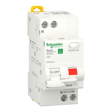 Диференційний автомат 6kA 1P+N 32A C 30mA АC, Resi9 Schneider Electric R9D25632