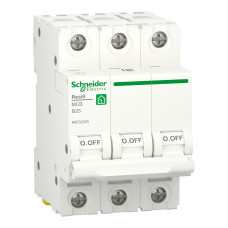 Автоматичний вимикач 6kA 3P 25A В, Resi9 Schneider Electric R9F02325