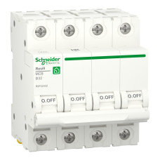 Автоматичний вимикач 6kA 4P 32A В, Resi9 Schneider Electric R9F02432