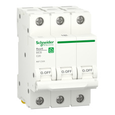Автоматичний вимикач 6kA 3P 20A C, Resi9 Schneider Electric R9F12320