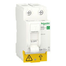 Пристрій захисного відключення 2P 63A 30mA А, Resi9 Schneider Electric R9R61263