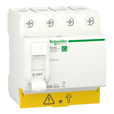 Пристрій захисного відключення 4P 63A 30mA А, Resi9 Schneider Electric R9R61463