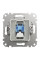 Комп'ютерна розетка RJ45, кат. 6, неекр. UTP, Білий, Sedna Design SDD111461