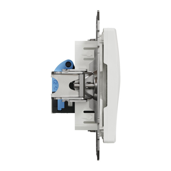 Комп'ютерна розетка RJ45, кат. 6, неекр. UTP, Білий, Sedna Design SDD111461