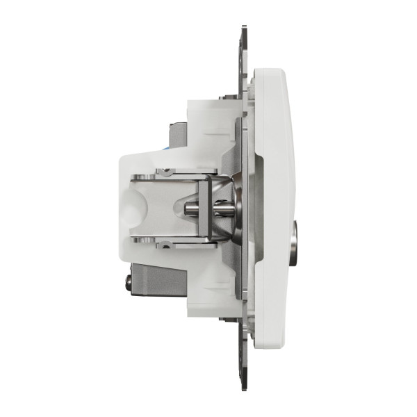 Комп'ютерна розетка RJ45+TV, кат. 6, неекр. UTP, Білий, Sedna Design SDD111469T