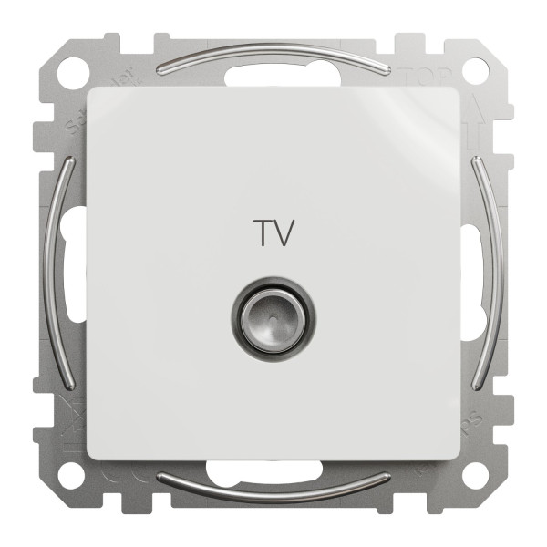 Розетка TV кінцева, 4дБ, Білий, Sedna Design SDD111471