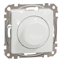 Світлорегулятор поворотний LED, 230В, 100Вт, Білий, Sedna Design SDD111502