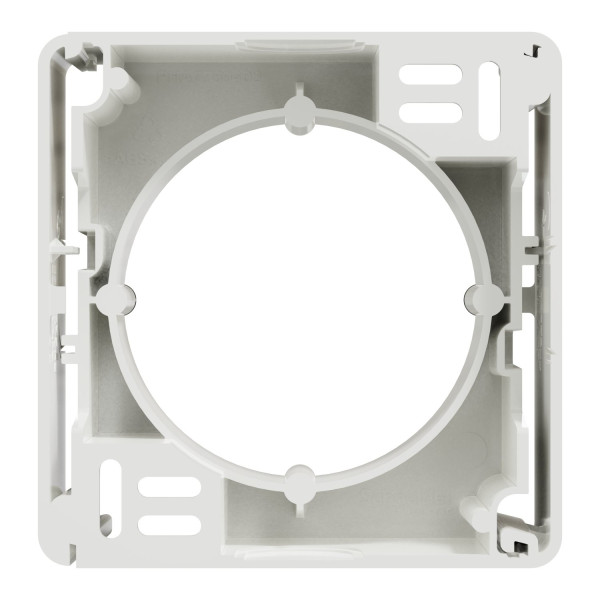 Коробка для зовнішнього монтажу одиночна, Білий, Sedna Design SDD111901