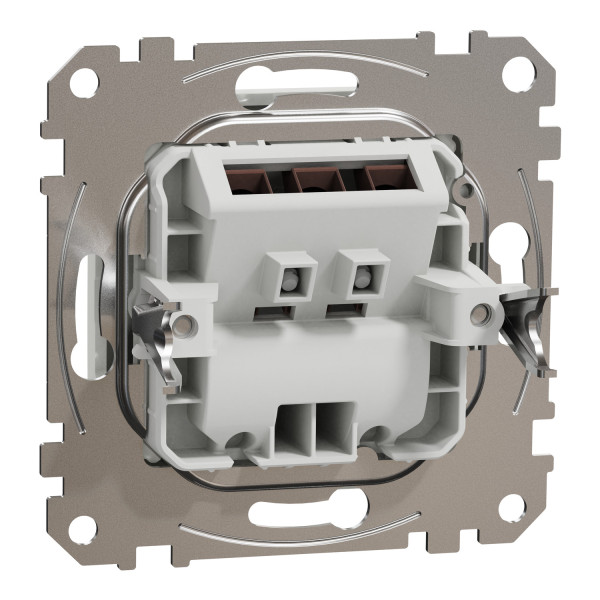 Розетка кабельна, 25А-250В, Білий, Sedna Design SDD111903
